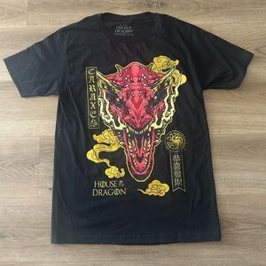 House of the Dragon Caraxes Dragon Tee (Black, Size S), Unisex - NWT
